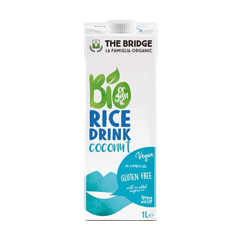 Pirinčano mleko sa kokosom 1L bez glutena (organsko) Bridgebio