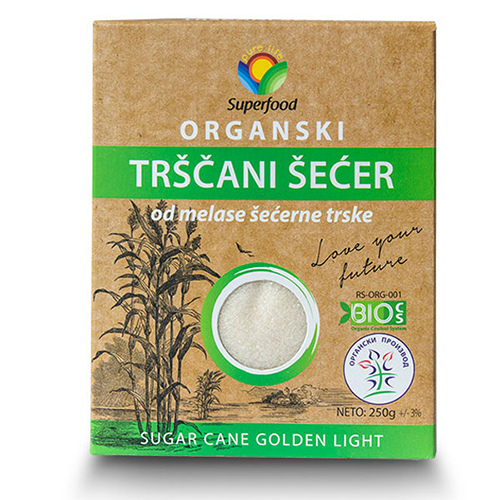 Trščani smeđi šećer 250g (organski) Superfood