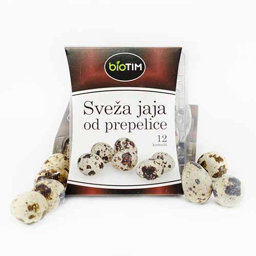 Jaja prepelice 12 kom (organska) BioTim