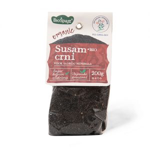 Crni susam 200g (organski) Biošpajz