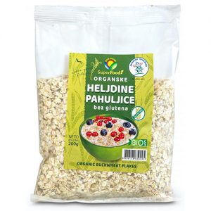 Heljdine pahuljice bez glutena 200g (organske) Superfood