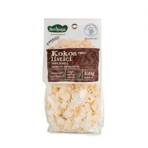 Kokos listići tostirani 100g (organski) Biošpajz