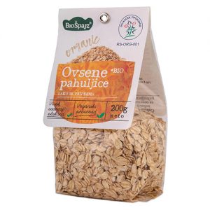 Ovsene pahuljice 200g (organske) Biošpajz