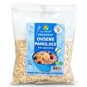 Ovsene pahuljice bez glutena 200g (organske) Superfood