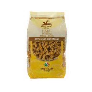 Pasta integralna fusili 500g Alce nero (organska)